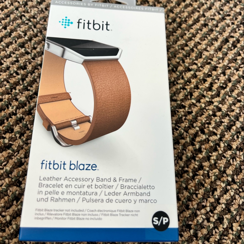 Fit Bit Blaze leather band; new in box
